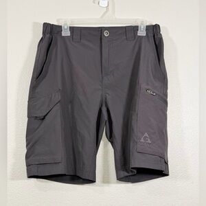 Gerry Weber Cargo Shorts Side Pockets Dark Gray Lightweight Spandex Men Size 32